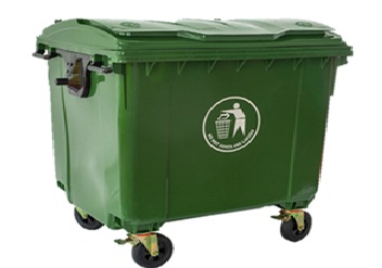 CONTENEDOR DE 1100 LT TAPA OVALADA